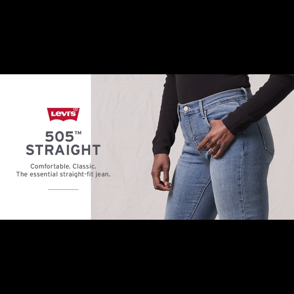 Levi 505 straight leg jeans